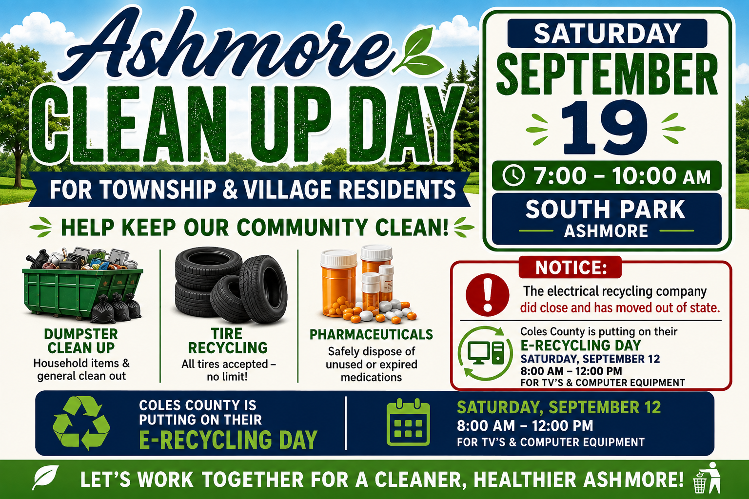 2026 Clean Up Day Sept 19-7-10 am